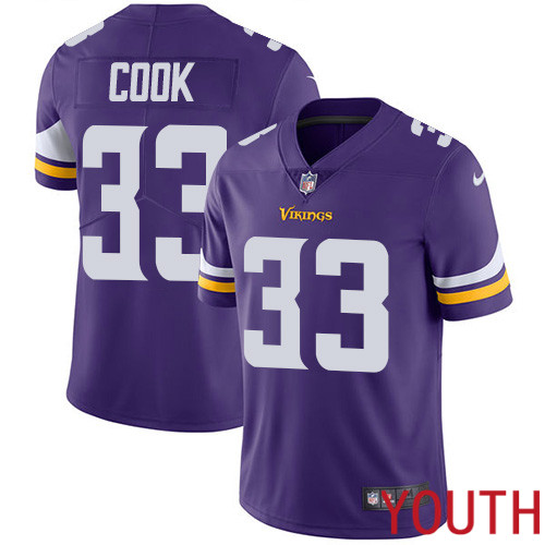 Minnesota Vikings #33 Limited Dalvin Cook Purple Nike NFL Home Youth Jersey Vapor Untouchable->youth nfl jersey->Youth Jersey